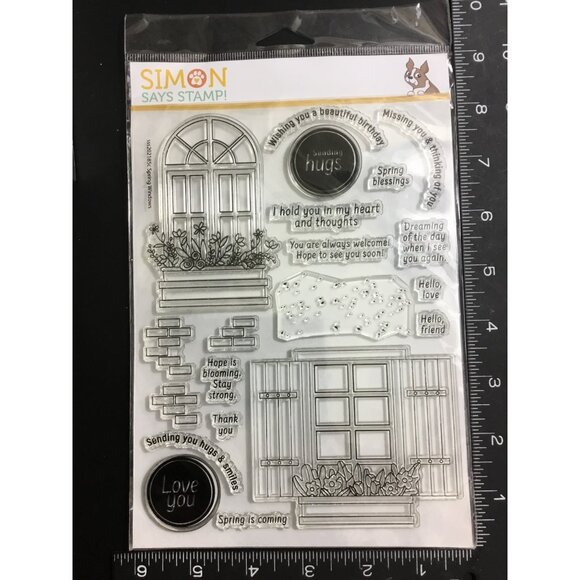 Simon Says Stamp "Spring Windows" Clear Stamp - Picture 2 of 3